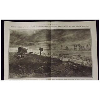 WWI - A Fleet Of Motor Lorries - Illustrated London News 1918