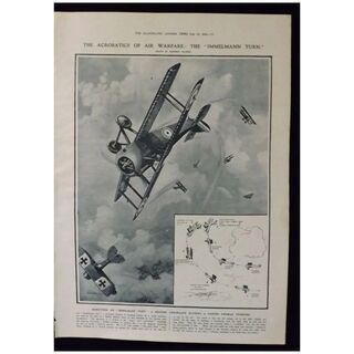 WWI - Acrobatics of Air Warfare -Illustrated London News 1918