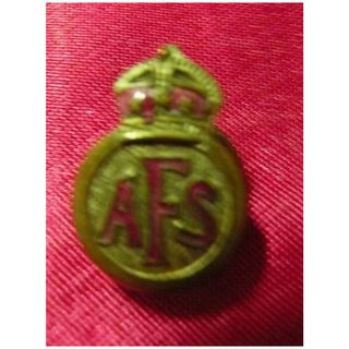WWII Auxiliary Fire Service - AFS ' Lapel Badge