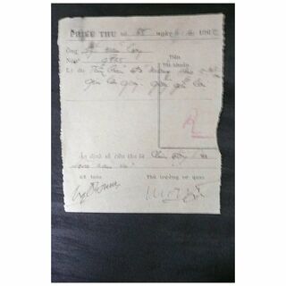 Viet Cong 1962 CREDIT NOTE Vietnam War