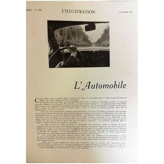L' Automobile Special 76 Page Feature - L'Ilustration Magazine 1938