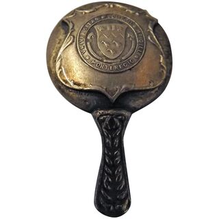 McGill University Montreal Miniature Hand Mirror Souvenir - Circa 1900