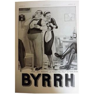 L'Ilustration French Magazine Original BYRRH Aperitif DECO Advertisement 1940