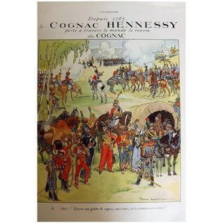 L'Ilustration French Magazine Original Hennessy Cognac DECO Advertisement 1937