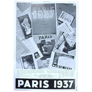 Art Deco 'PARIS 1937' Advertisement - The Sphere 1936