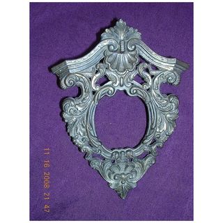 Victorian Miniature Ornate Bronze Picture Frame
