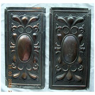 Victorian Art Nouveau Door Push Plates