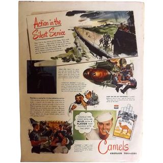 CAMEL Cigarettes Original Advertisement 1944 - 