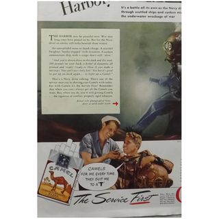 CAMEL Cigarettes Original Advertisement 1945 - 