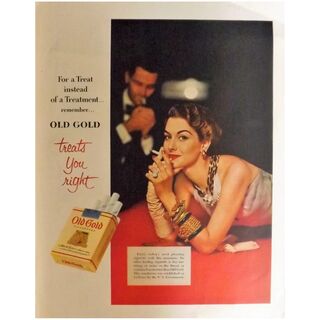 OLD GOLD Cigarettes Original Full Page 1953 Advertisement