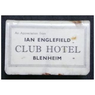 Early 1900's Humorous Matchbox Holder 'CLUB HOTEL'