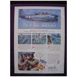 Esquire 1944 'CAMELS' Advert 