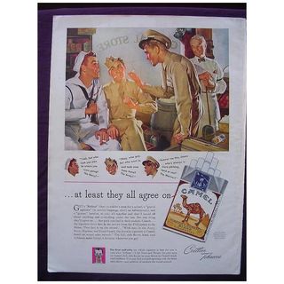 Esquire 1945 'CAMELS' Advert 