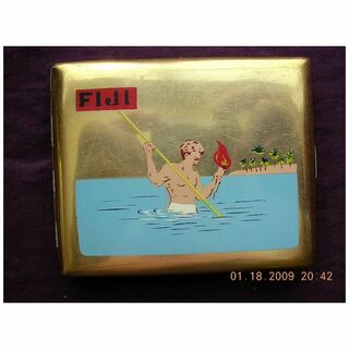 Vintage Fiji Souvenir Cigarette Case