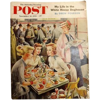 Saturday Evening Post Magazine November 10 1956 - Abajalov Cover