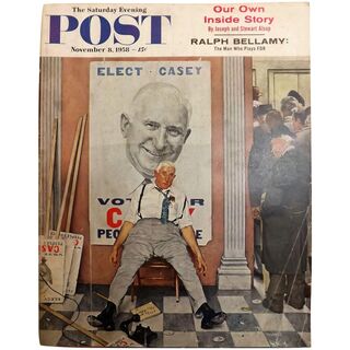 Saturday Evening Post Magazine November 8 1958 -Norman Rockwell Cover