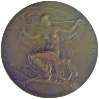 Large Bronze Medallion -Exposition Universelle -1905 Leige