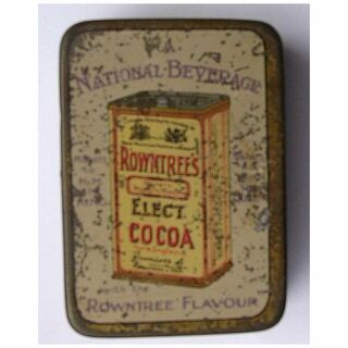 Vintage Rowntrees Cocoa Natural Beverage Sample Tin