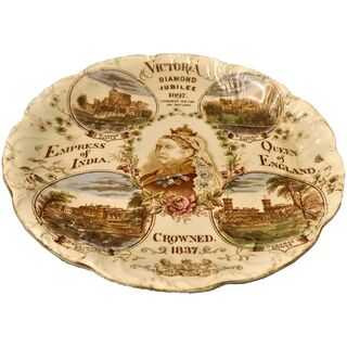 Queen Victoria 1897 Commemorative Plate