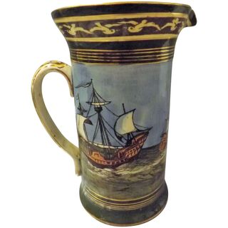 Royal Doulton Art Deco 'Galleons' Large Jug -Circa 1923-1927