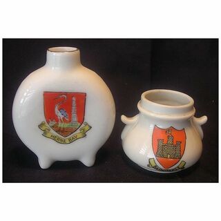 Crested Ware Miniatures - Collectors Selection Of Two Vintage Pieces