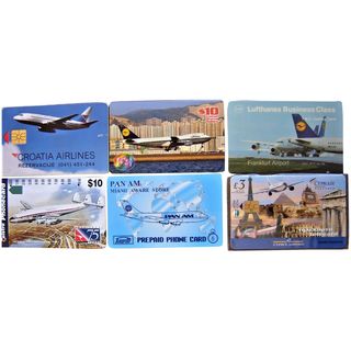 Vintage Aviation Phone Cards Assorted