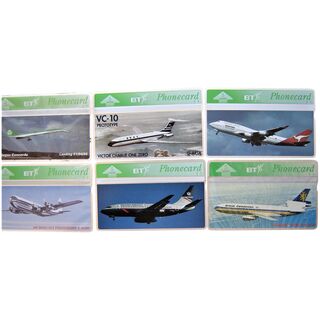 Vintage Aviation Phone Cards BT United Kingdom