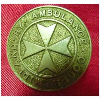 MIDLAND RAILWAY - UK- Ambulance Corps Badge - Circa 1910-1920
