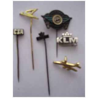 Vintage Airlines Lapel Badges