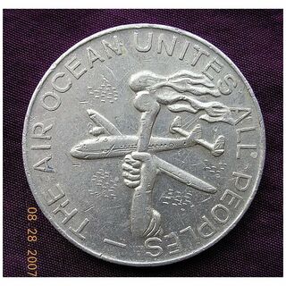 Large KLM Vintage Advertising Medallion
