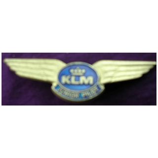 Vintage KLM Junior Pilot Metal Wings Badge
