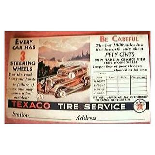 Vintage 1935 TEXACO Post Card