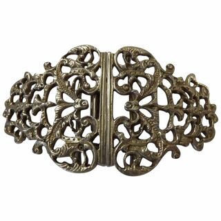 Nurses Sterling Silver Belt Art Nouveau Belt Buckle - Hall Marked 1894