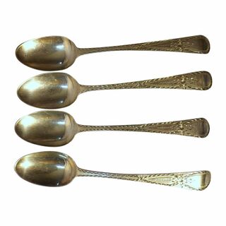 A Set of Four Georgian Teaspoons - Hall Marked for 1785