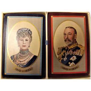 King George V & Queen Mary Silver Jubilee 1935 - De La Rue Playing Cards