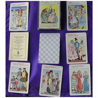 Beautiful Vintage Set Of German Playing Cards 'Fashion Through The Ages'