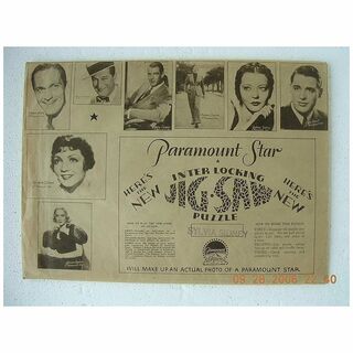 Vintage 1940's PARAMOUNT MOVIES Jig Saw 