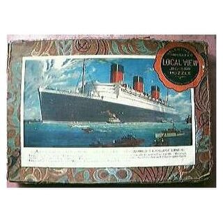 Vintage Shipping Jigsaw of Cunard Liner 