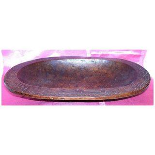 Old Pacific Islands Tribal Food Bowl
