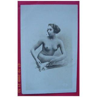 Vintage French Nude Study Postcard