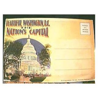 Vintage Washington DC Souvenir Postcard Folder Circa 1920