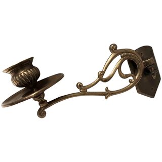 EDWARDIAN Art Nouveau Piano Single Arm Candle Holder