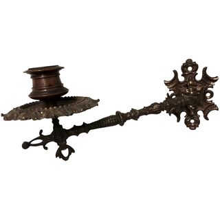 Victorian Single Arm Gothic Piano Candle Holder