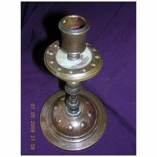 Arts & Crafts Copper Candle Stick