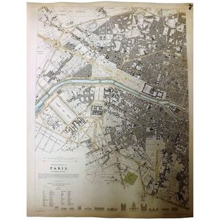 Two Original Atlas Maps of PARIS Circa 1834 Published By 