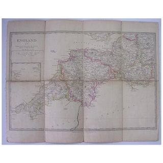 1830 MAP of The South West of England - William IV Period