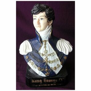 Vintage King George 1V Scotch Whisky Display Bust Circa 1940-50