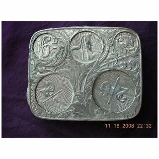 Edwardian Period Nickle Plated Coin Holder J.W.B.Patent