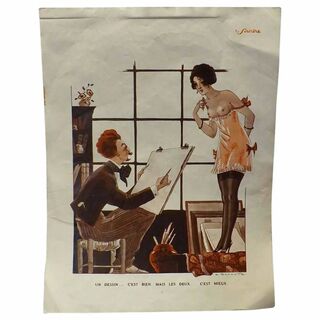Risque French Cartoon - Le Sourire Magazine 1920's-1930's