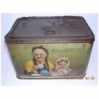 Vintage Large Mazawatte Tea Tin 